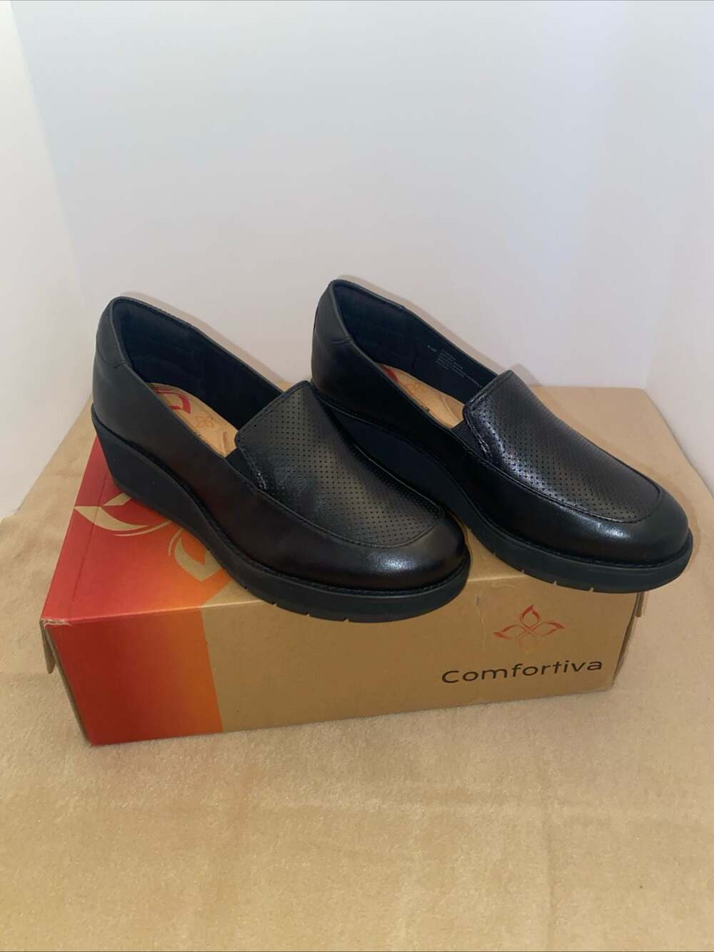 Comfortiva Fabiana Perforated Wedge Loafer